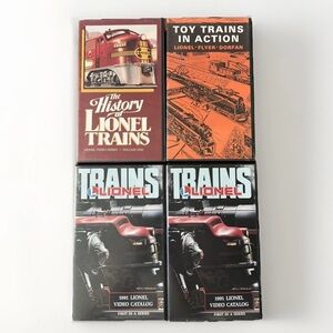 Vintage VHS Lionel Trains Lot 4 1985-1991 Titles In Description